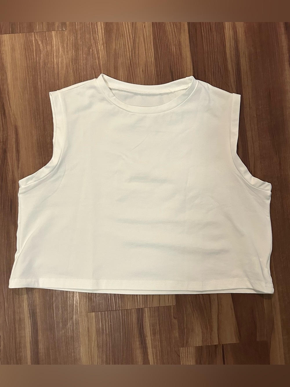 SHEIN White Cropped Sleeveless Tank Top